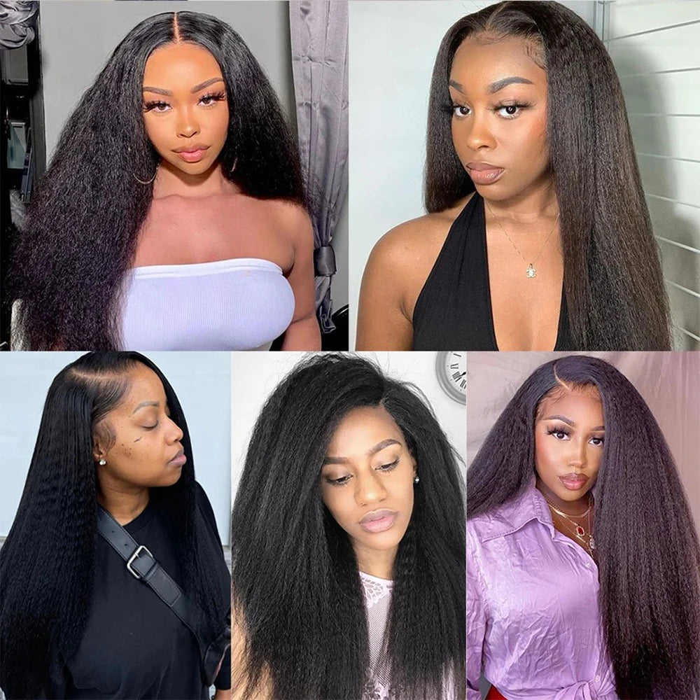 Yaki Straight Lace Closure Brazilian Human Hair Ear to Ear Lace Closure