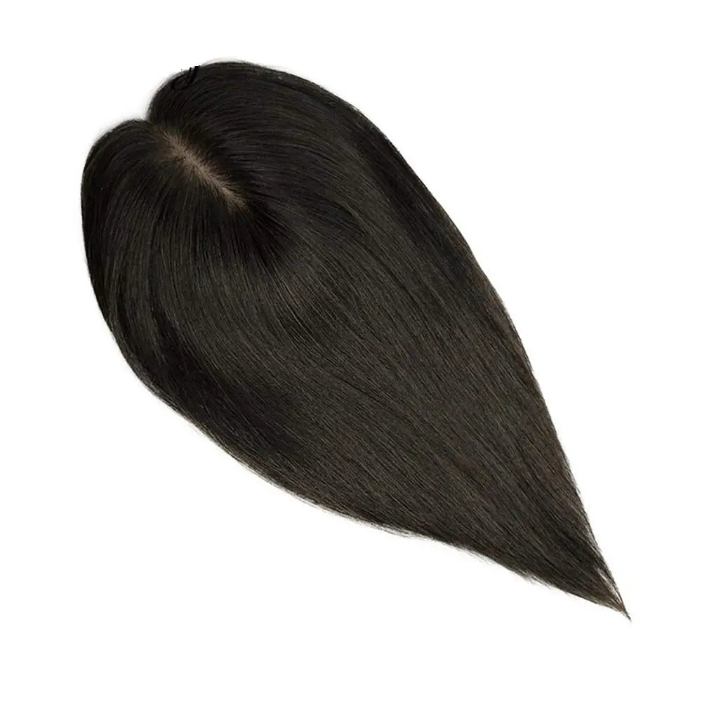 European Virgin Women Topper Mono Wig Straight 100% Hair