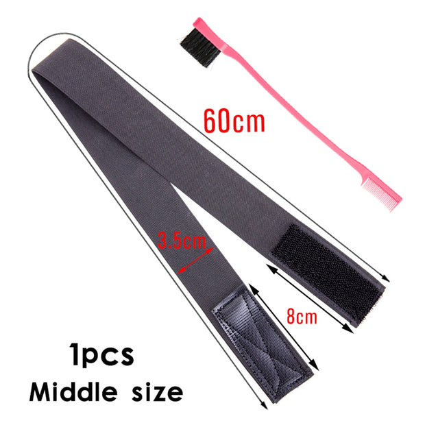 1Pc Hair Elastic Band For Wigs With Magic Tape Headband Edge