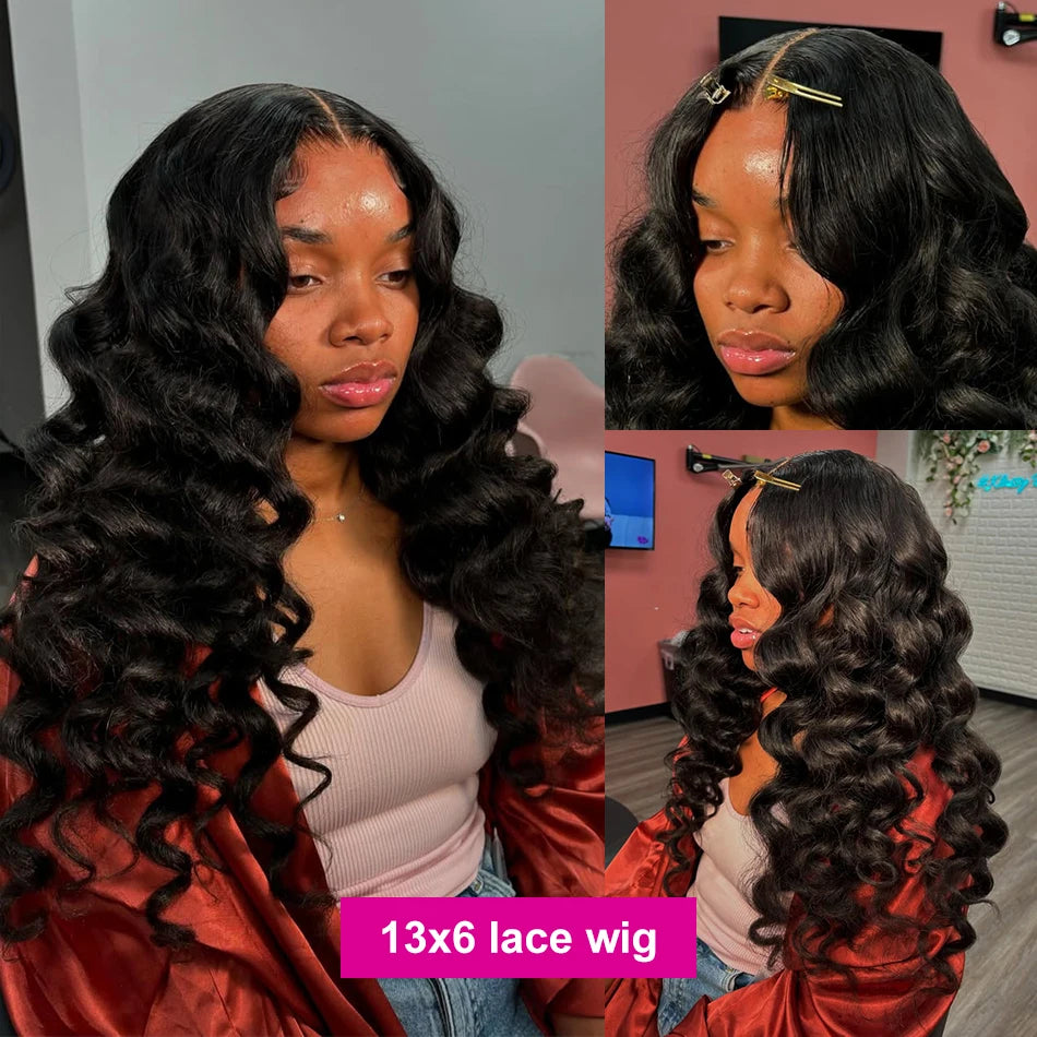 30 Inch Loose Wave HD Lace Frontal Wig Loose Waves Wig Human Hair Brazilian