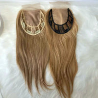 Thumbnail for 16inch European Virgin Human Hair  Topper with Lace Natural Baby Hair