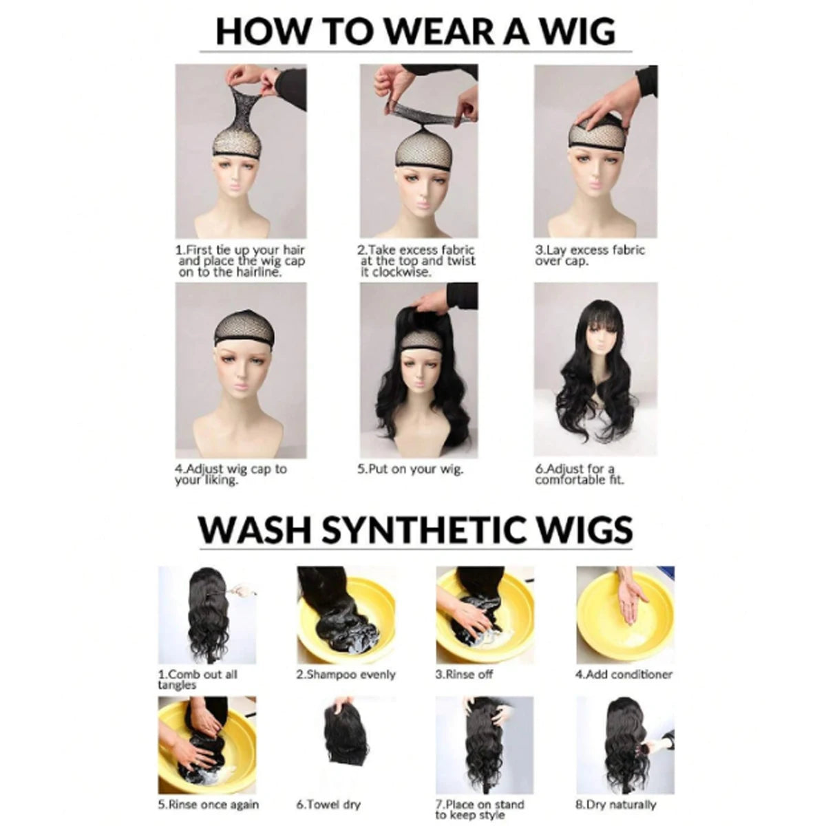 Glueless Human Hair Wigs Machine Made