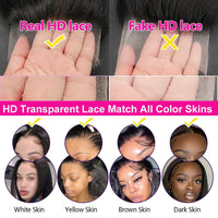 Thumbnail for Short Bob Wig Closure Brazilian Remy Human Hair 180% Pre plucked