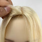 #60 Two Tone Ombre Silk Skin Base Toupee with 3 Clips In Brazilian Human Hair
