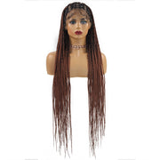 36‘’ Full Lace Box Braid Lace Front Wig Super Long Criss Cross Knotless Braids