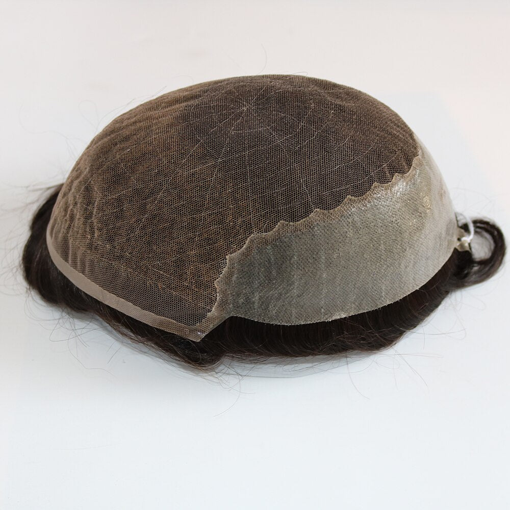 Thin PU Replacement System for Men Toupees