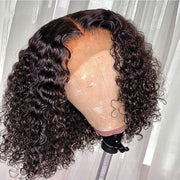 Jerry Curly 13x4 Lace Front Wig Short Bob