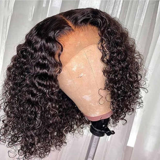 Jerry Curly 13x4 Lace Front Wig Short Bob