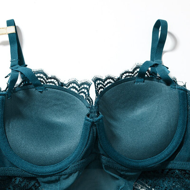 Lingerie Lace Push Up Bra Bow