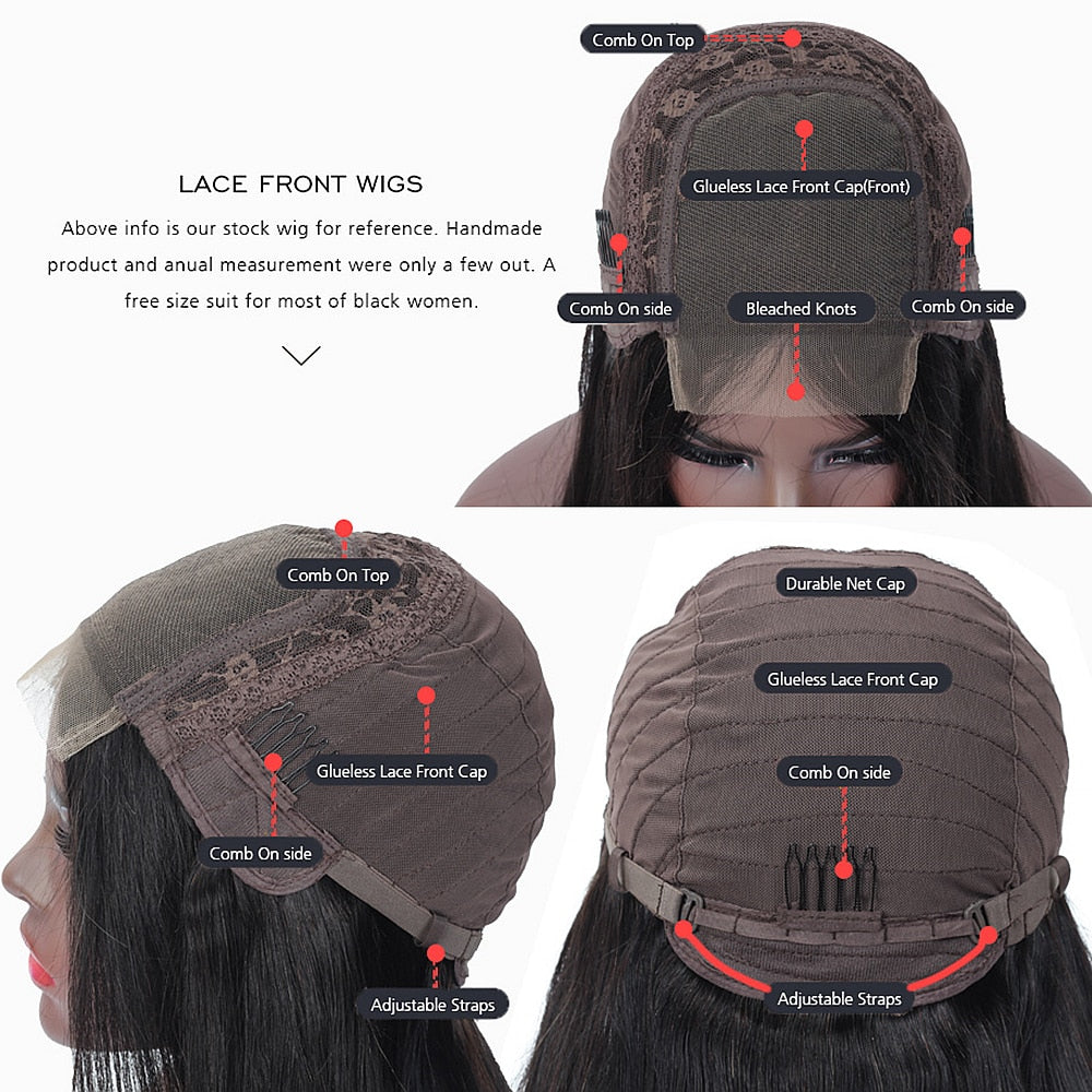 Indian Loose Deep Wave 4*4 Lace Closure Human Hair Wig