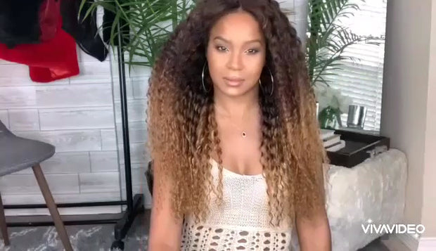 Ombre Deep Curly Wig