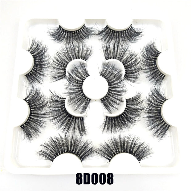 3D Mink False Eyelashes Dramatic Long Wispies