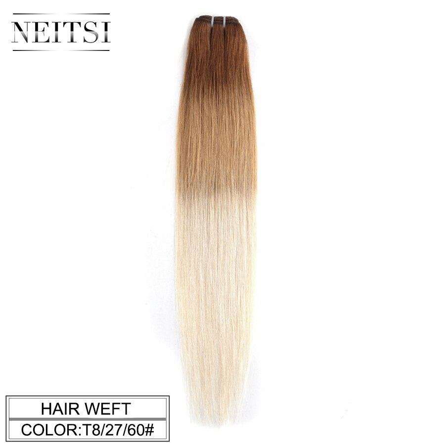 Remy Human Hair Extensions 20" 24" 100g/Pc Black Blonde Ombre Piano