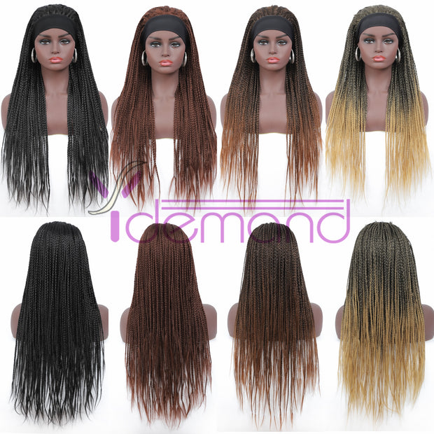 Headband Box Braids Wig