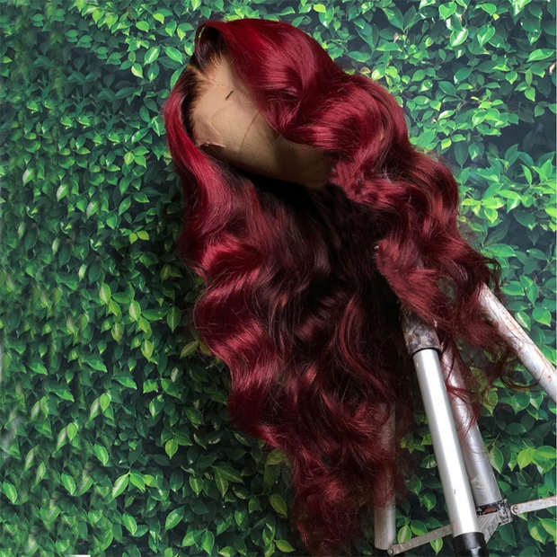 99J Burgundy 13X4 Lace Frontal Wig