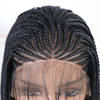 Thumbnail for Side Part Braided Box Braids Wig Long Black Hair