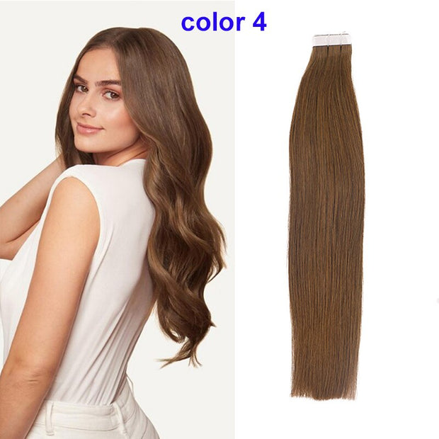 Tape in Human Hair Extensions 100% Real Remy Human Hair Extensions