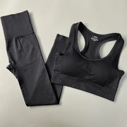 Yoga Set Seamless Gym Set Bras + Leggings + Shirts