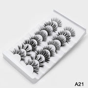 5/8 Pairs 3D Mink Lashes Natural False Eyelashes