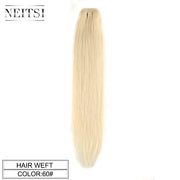 Remy Human Hair Extensions 20" 24" 100g/Pc Black Blonde Ombre Piano