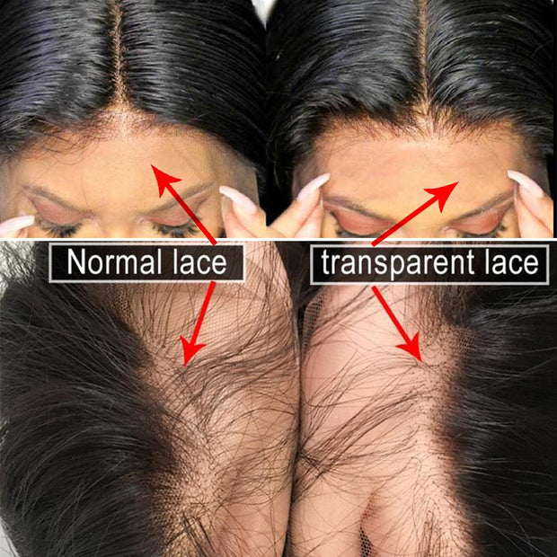 Short Bob Wig Transparent Lace  Body Wave Wig