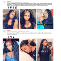 Thumbnail for Indian Deep Curly Lace Front Wig Human Hair Wig