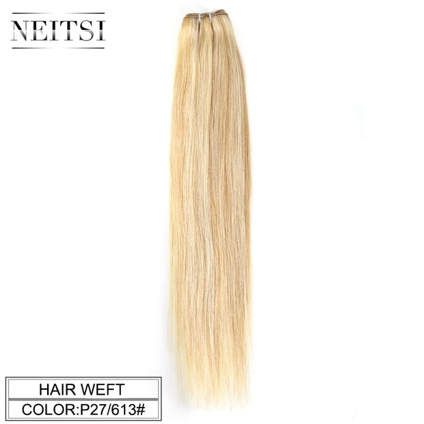 Remy Human Hair Extensions 20" 24" 100g/Pc Black Blonde Ombre Piano