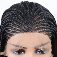 Thumbnail for Side Part Braided Box Braids Wig Long Black Hair