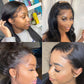 Pre Plucked Brazilian Bone Straight Hair Remy 13x4 Lace Frontal Wig