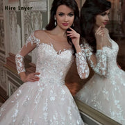 Luxury Lace Ball Gown Wedding Dresses