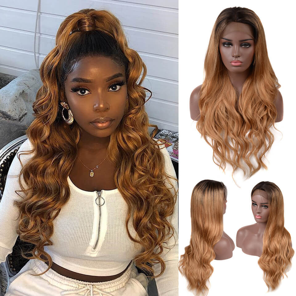 24 inches Honey Ombre Lace Front