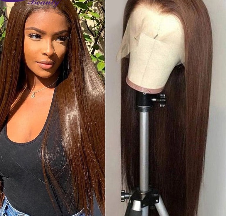 360Lace  Straight Brown  250Density  PrePlucked Remy Hair
