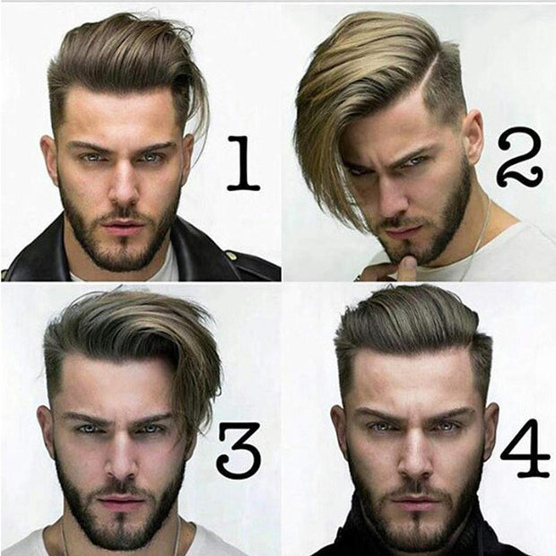 High Density 0.12-0.14mm Durable Skin Natural Human Hair Toupee