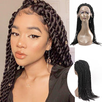 Thumbnail for Lace Front Afro Twist Braided Wigs