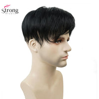 Thumbnail for Toupee Men Wig Short Straight Hair