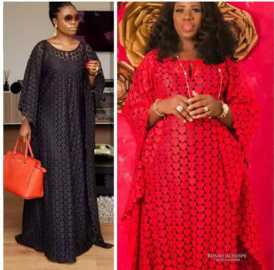 African Women's Dashiki  Long Dress + Inside the Skirt Two  Piece