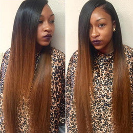 Ombre Lace Front two tone wig