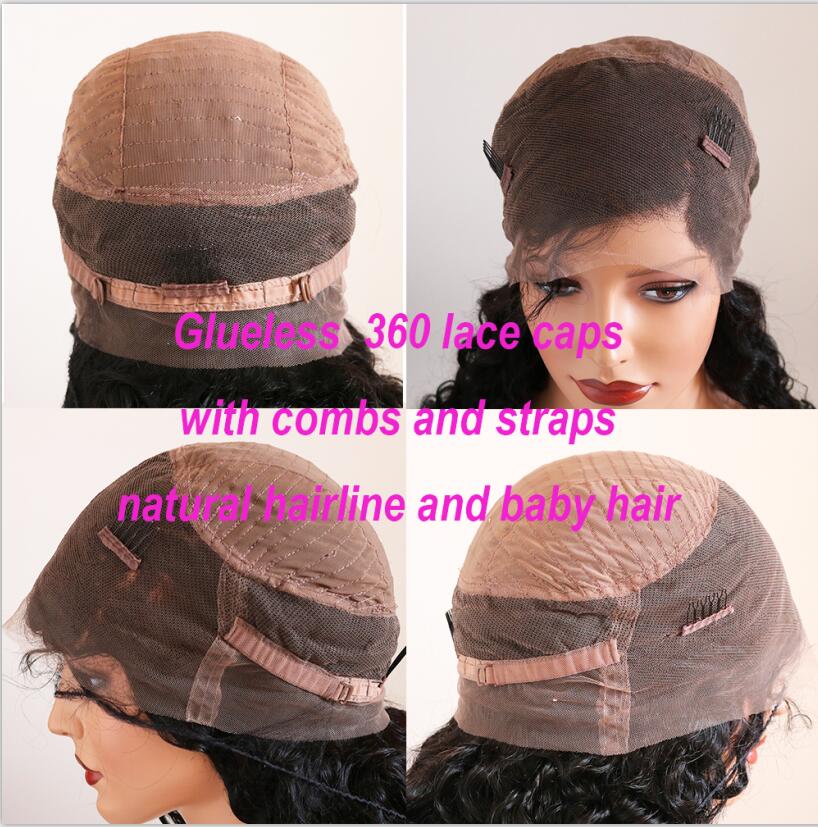 Natural Wave Silk Base Full Lace Human Hair Wigs With Baby Hair