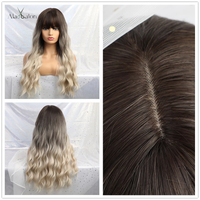 Thumbnail for Ombre Light Ash Brown Blonde Wavy