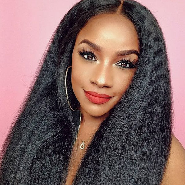 Lace front 26 inches kinky hair