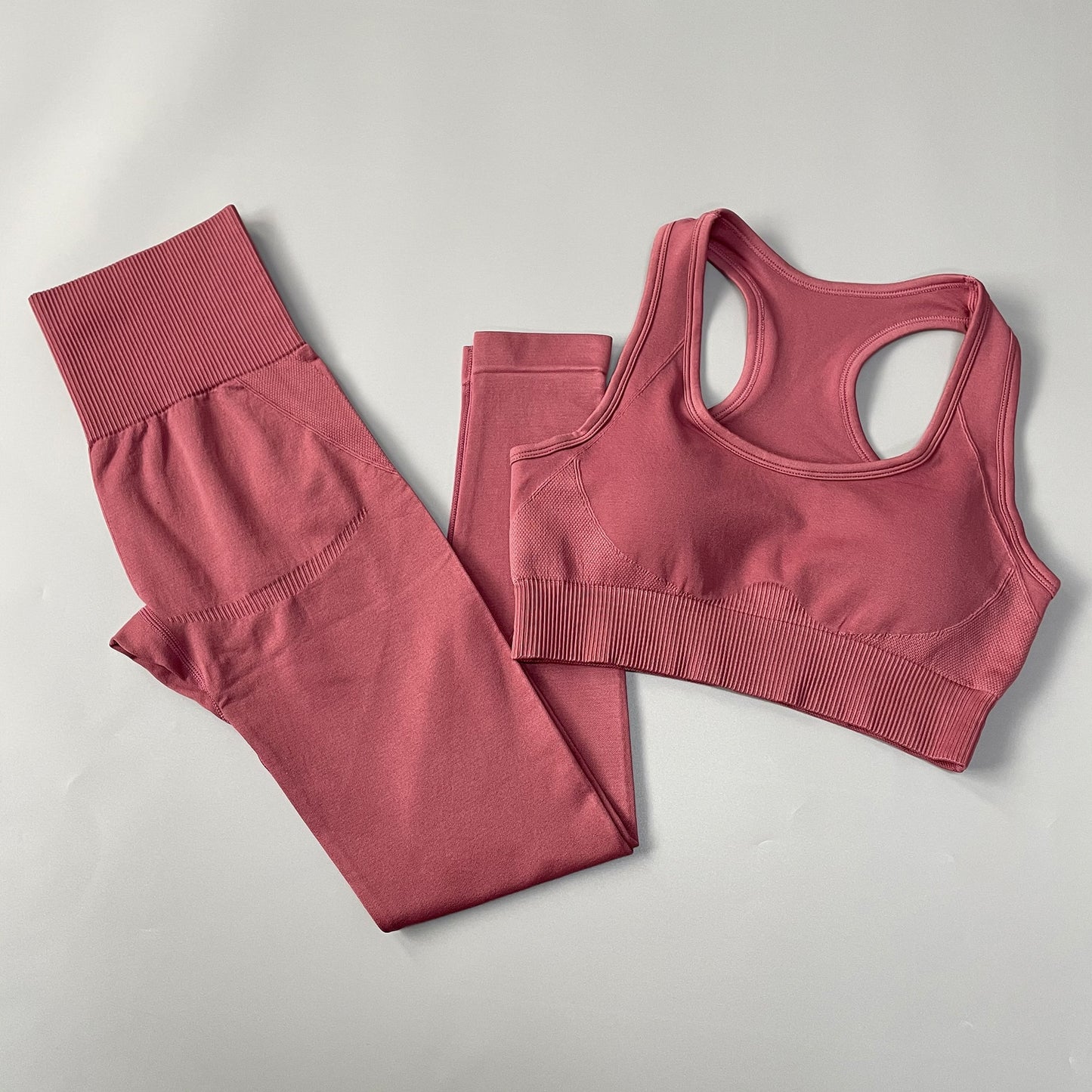 Yoga Set Seamless Gym Set Bras + Leggings + Shirts