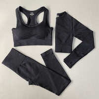 Thumbnail for Yoga Set Seamless Gym Set Bras + Leggings + Shirts