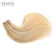 Remy Human Hair Extensions 20" 24" 100g/Pc Black Blonde Ombre Piano