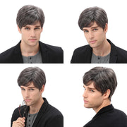 Short Men Wig Straight Toupee Wigs