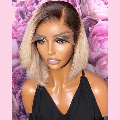 1b/613 Color Ombre Short Bob Straight Wig