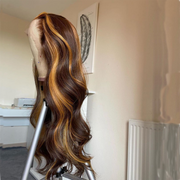 Brazilian Honey Ombre Wig with Baby Hair