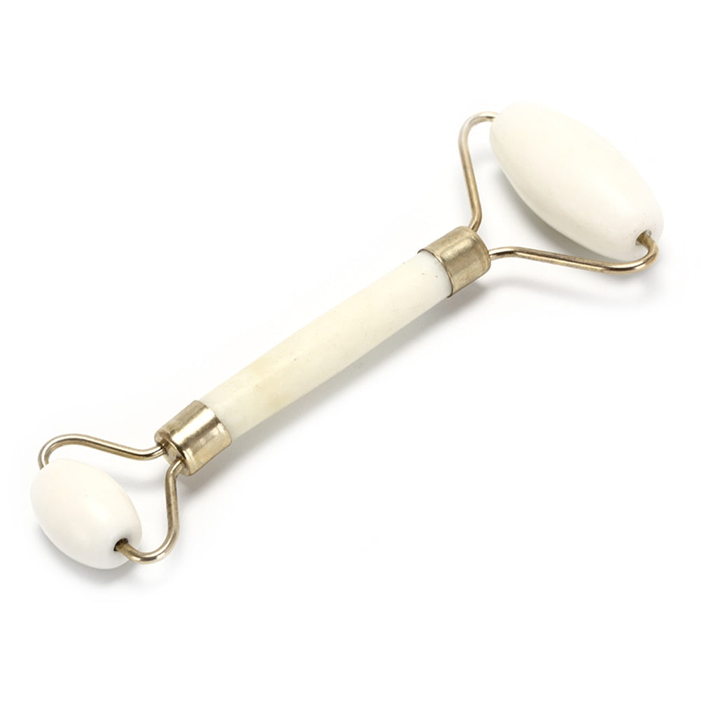 Portable Facial Massage Roller Natural Jade
