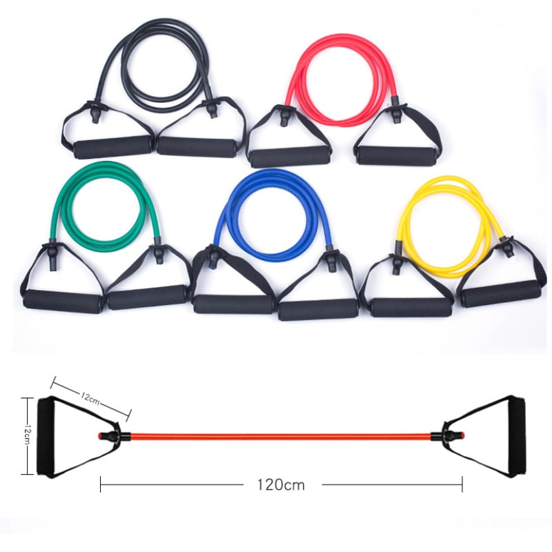 120cm Fitness Resistance Bands Gym Equipment