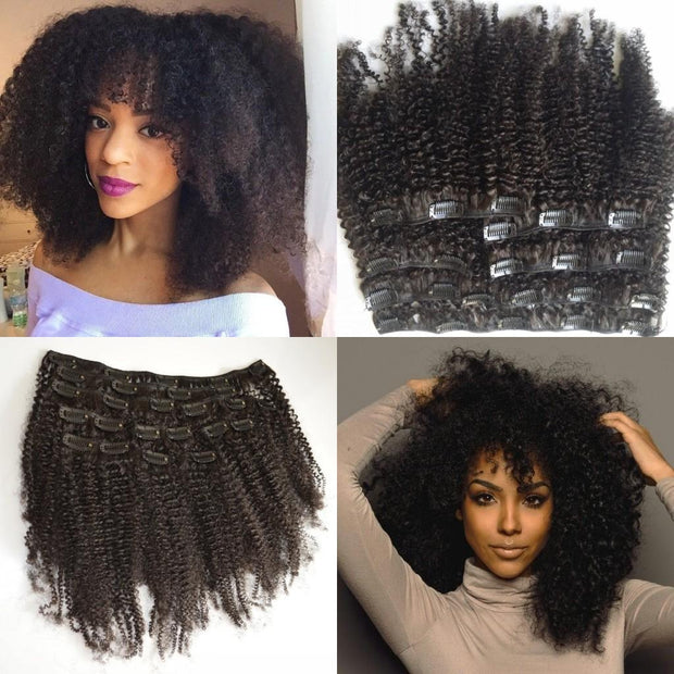 Kinky Afro Curly Clip ins