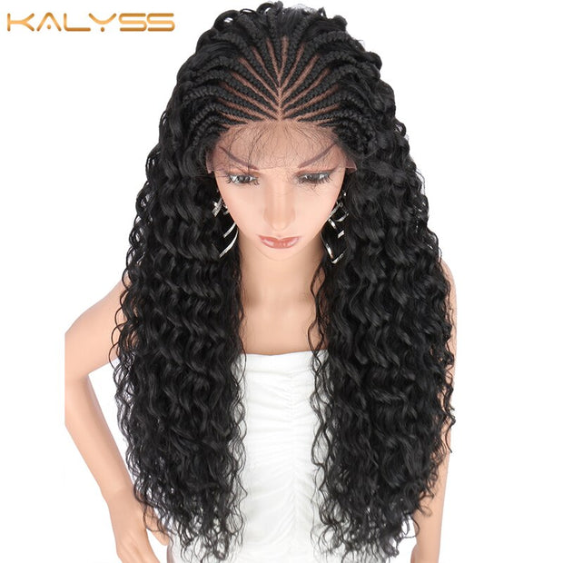 Kalyss 28 Inches Hand Braided Wigs